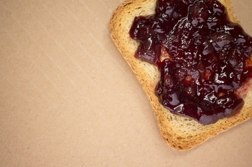 crisp bread with jam