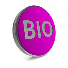 Bio circular icon on white background
