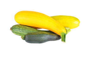 Vegetable marrow (zucchini), isolated on white background