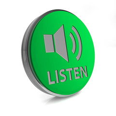 music circular icon on white background