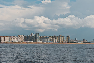 City of St. Petersburg, view from the motor ship 1135.