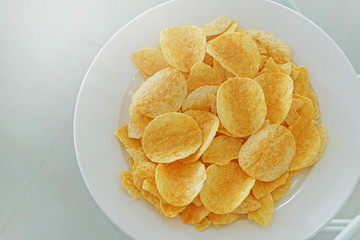 Potato Chips in the dish