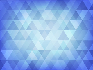 Obraz premium abstract background of blue triangle style