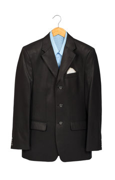 Suit On A Wooden Hanger
