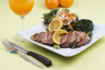 Roast Duck Breast with Orange sauce