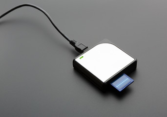 Reader for standard SD memory cards