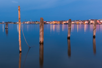 Abendd&auml;mmerung in Sottomarina, Italien