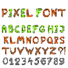 Naklejka premium pixel game font