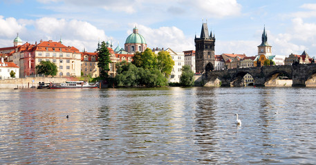 City of Prague and the Charles Bridge, Czech Republic, Europe
