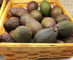 Avocado in basket