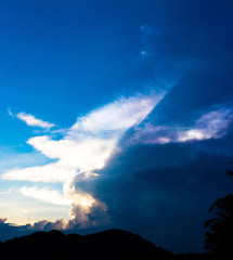 Burning Skies Setting Sun