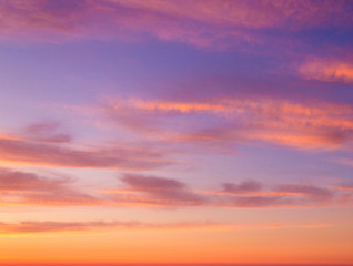 Evening Scene Fiery Backdrop