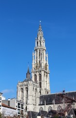 Fototapeta na wymiar Cathedral of our Lady, Antwerpen, Belgium