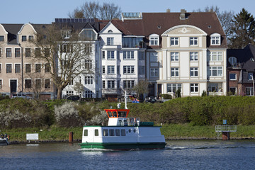 Fähre über den Nord-Ostsee-Kanal, Kiel,Schleswig-Holstein,Deut