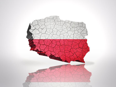 Fototapeta Map of  Poland