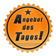 es5 EmailleSchild - adt adt5 Angebot des Tages - orange g2078