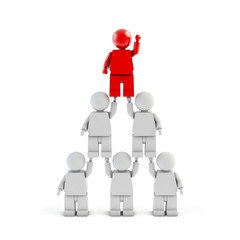 Career Opportunity - pyramid from 3d people