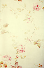 vintage victorian wallpaper with floral pattern - 71744676