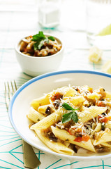 pasta with eggplants