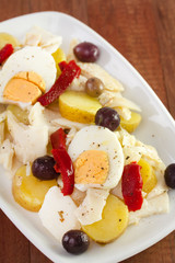 codfish salad with olives