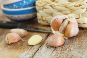 Garlic, closeup