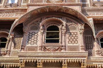 Different parts of Mehrangarh Fort, Rajasthan, Jodhpur, India