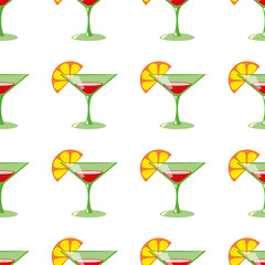 Martini seamless  pattern