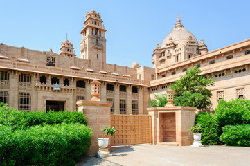 Fototapeta na wymiar Outside view of Umaid Bhawan Palace of Rajasthan