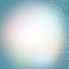 Microchip background, electronic circuit, EPS10 vector