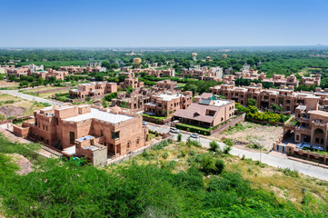Fototapeta na wymiar View of Jodhpur city from Umaid Bhawan