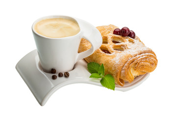 Coffee with pastry