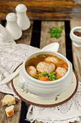 Суп с фрикадельками