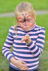 Beautiful Butterfly Face Painting