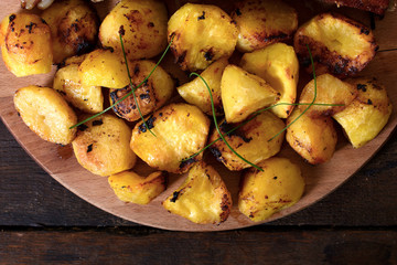 Fresh baked potatoes