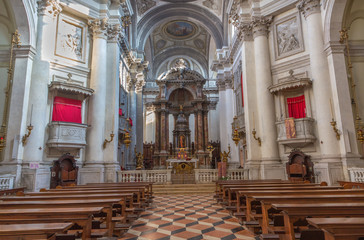 Fototapeta na wymiar Venice - The church Santa Maria del Rosario