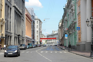 Fototapeta na wymiar Moscow, Street Ilyinka