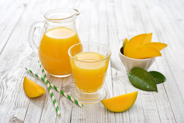 Fototapeta na wymiar Mango juice