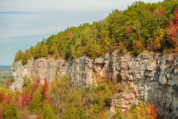 gorgeous natural fall background of Niagara escarpment belt