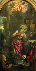 Padua - The saint Jerome painting in Duomo