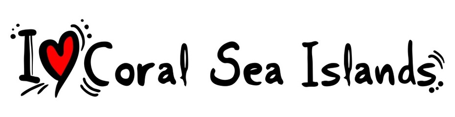 Coral sea island love