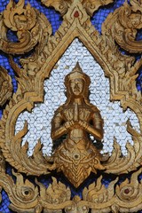 Fototapeta na wymiar Temple of Emerald Buddha decoration/Grand Palace, Bangkok