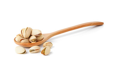 pistachios nuts isolated on white