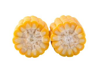 corn on a white background