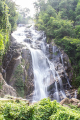 Obraz premium Mae Tia waterfall, Ob Lung national park in Chiangmai Thailand