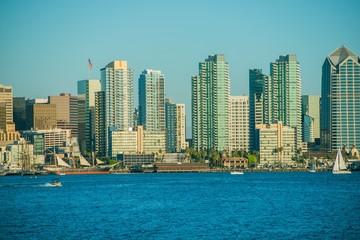 Fototapeta na wymiar San Diego Skyline Towers