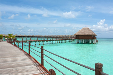 Obraz premium water villa, maldives