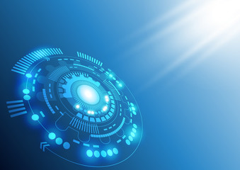 Abstract  technology concept background, vector illustration