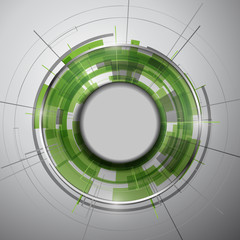 Abstract Modern technology circles vector background