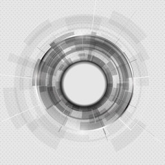 Abstract Modern technology circles vector background