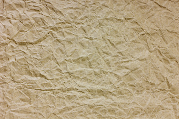 Structure of a crushed kraft brown paper